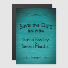 Save the Date Aquamariner Text Magneteinladung