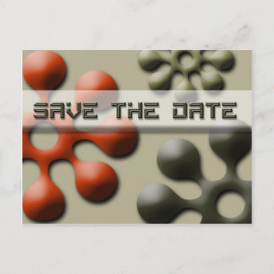 Save the Date Aufforderung zur Benachrichtigung üb Ankündigungspostkarte