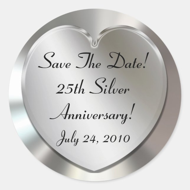 Save The Date! Aufkleber (Vorderseite)