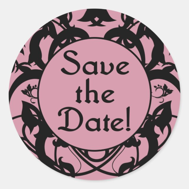 Save the Date Aufkleber für Umschläge (Vorderseite)