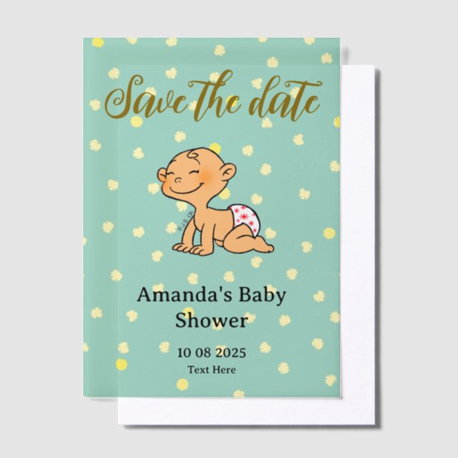 Save the Date Babydusche (Versetzt)