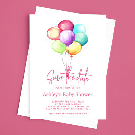 Save the Date Balloons Babydusche