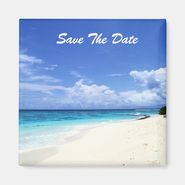 Save the Date Beach Magnet (Vorne)