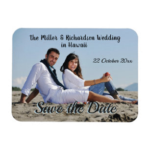 Save the Date Benutzerdefiniertes Foto Magnet