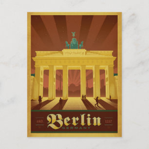 Save The Date   Berlin, Deutschland Ankündigungspostkarte