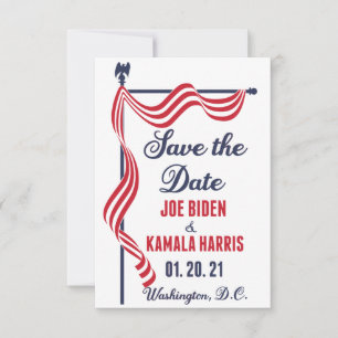 Save the Date Biden Harris Einweihung Ankündigung