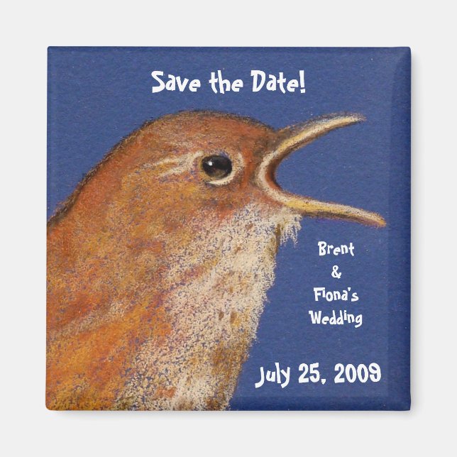 SAVE THE DATE BIRD MAGNET (Vorne)