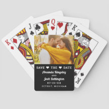 Save the Date Black Custom Wedding Foto