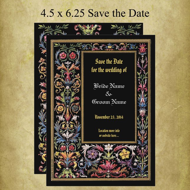 Save the Date bläserleuchtet mittelalterlich essba Ankündigung (Von Creator hochgeladen)