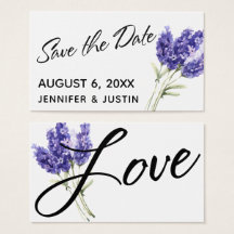 Save the Date Blume für Wasserfarben einfügen