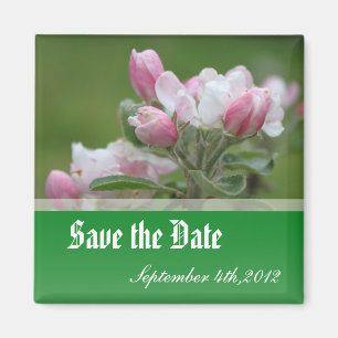 Save the Date, Blume von Apfel Magnet
