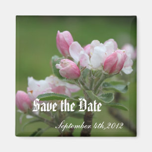 Save the Date, Blume von Apfel Magnet