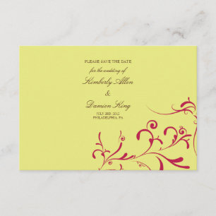 Save the Date Blumenspritzen  g1 der Mitteilungs-  Einladung