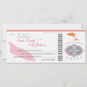 Save the Date Boarding nach Aruba