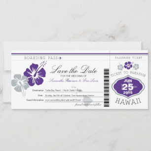 Save the Date Boarding nach Hawaii