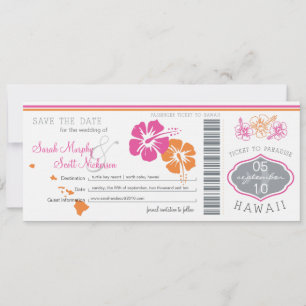 Save the Date Boarding nach Hawaii