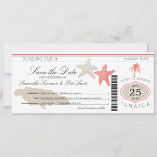Save the Date Boarding nach Jamaika