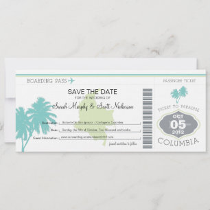 Save the Date Boarding nach Kolumbien