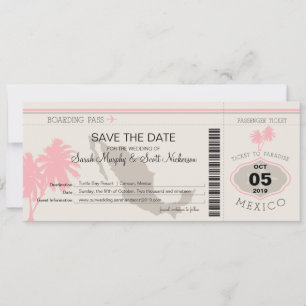 Save the Date Boarding nach Mexiko