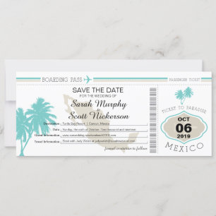 Save the Date Boarding nach Mexiko