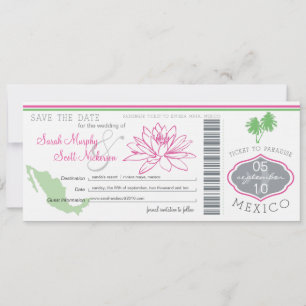 Save the Date Boarding nach Mexiko