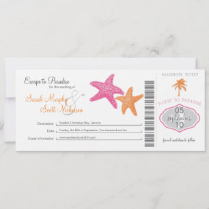 Save the Date Boarding Pass