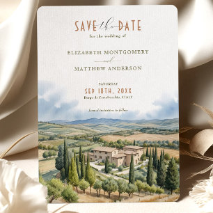 Save the Date Borgo di Castelvecchio, Italien Einladung