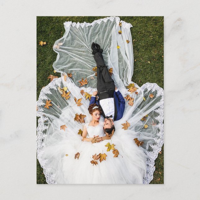 Save the Date Braut und Bräuche Postkarte (Vorderseite)