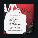 Save the Date - Braut und Bräuche - Rot Magnet<br><div class="desc">Save the Date Personalisierte Magnete. Ideal für die Hochzeitsfeier, Probe, Brautparty, Junggeselinnen-Abschied und vieles mehr. Suchen Sie nach weiteren Designs und Farben in meinem Geschäft. Wenn nötig... können Sie alle Texte löschen und mit Ihren eigenen Texten, Farben und Schriftart neu starten. ✔ Hinweis: Nicht alle Vorlagenbereiche müssen geändert werden. 📌...</div>