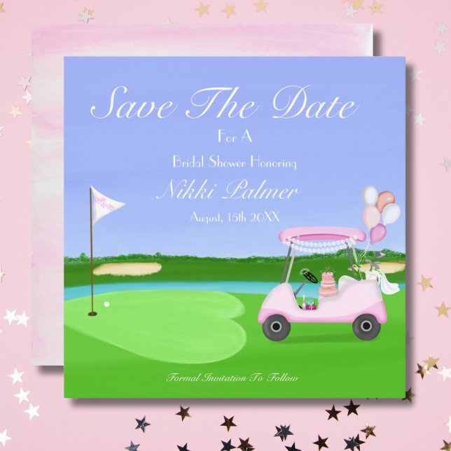 Save the Date Bridal Golf Brautparty Brunch (Von Creator hochgeladen)