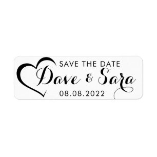 Save the Date Briefmarke Custom Wedding Label