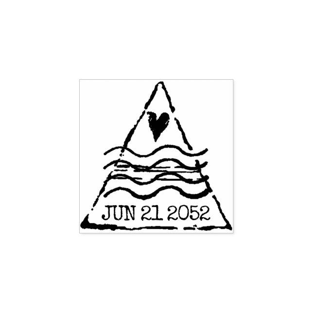 Save the Date Briefmarke für Hochzeit in Urlaubsor Gummistempel (Prägung)