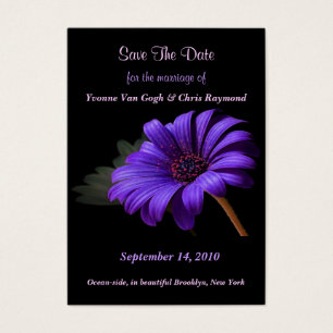 Save the Date Bright Lila Daisy III