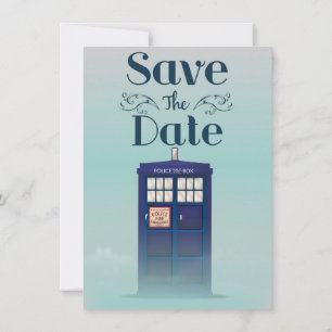 Save the Date British Police Box Einladung