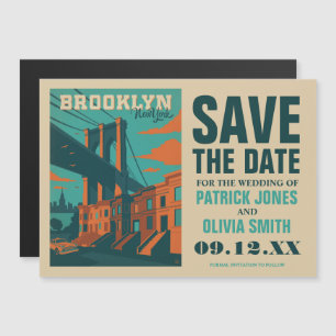Save The Date   Brooklyn, New Magneteinladung