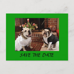 SAVE THE DATE Bulldogs Ankündigungspostkarte