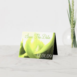 Save the Date Cala Lily - Gelb und Grün Einladung