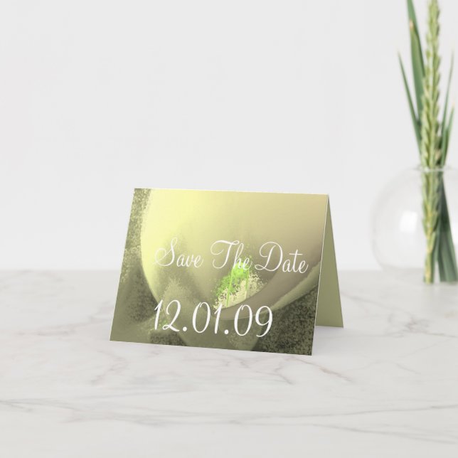 Save the Date Cala Lily - Lavender - Individuell Einladung (Vorderseite)