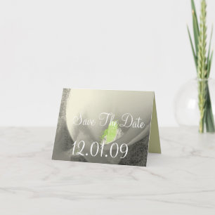 Save the Date Cala Lily - Warm grau - Einladung