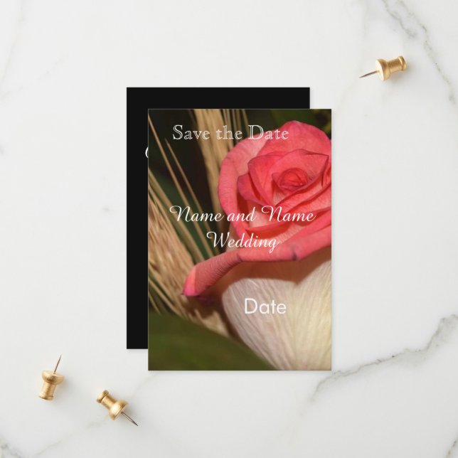 Save the date card (Vorderseite/Rückseite Beispiel)