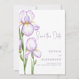 Save the Date Card for a Modern Wedding.