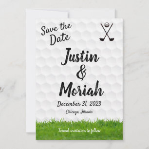 Save the Date Card - Golfthema