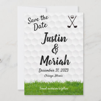 Save the Date Card - Golfthema