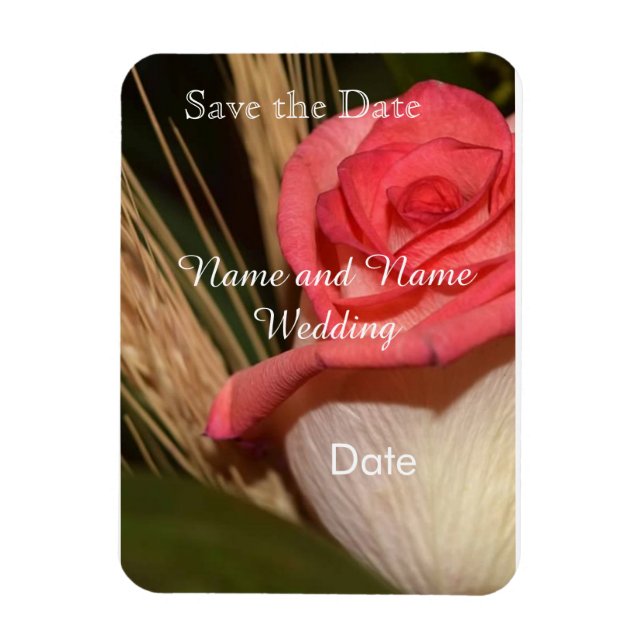 Save the date card magnet (Vertikal)