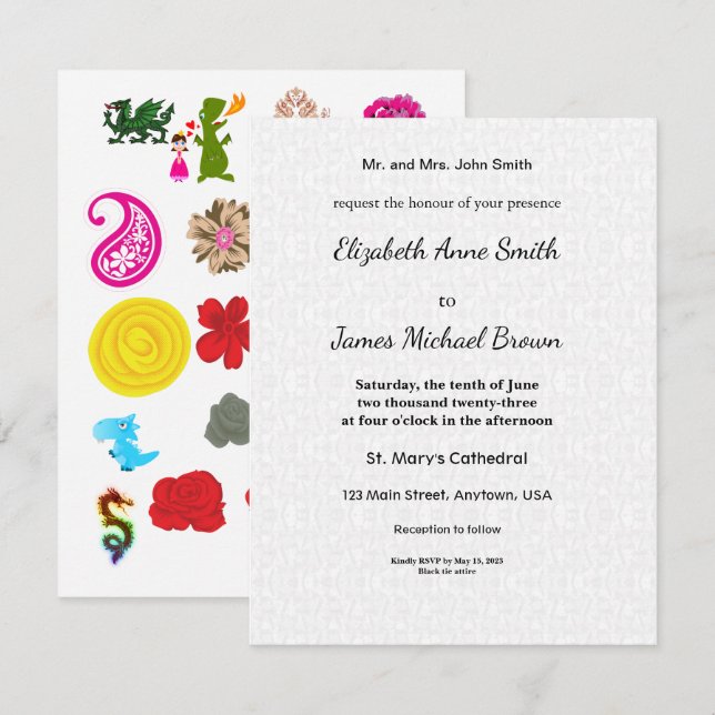 Save The Date Card Wedding Cute Fun Unique (Vorne/Hinten)