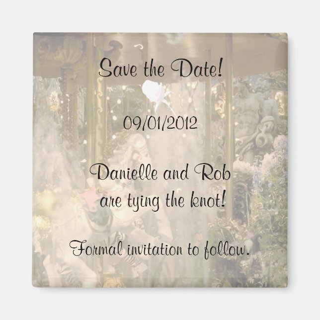 Save the Date Carousel Magnet (Vorne)
