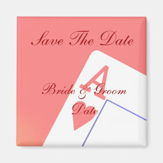 Save the Date Casino Las Vegas Wedding Magnete