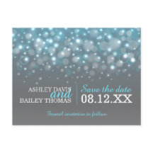 Save the Date Champagnerbläschen Hochzeitskarte