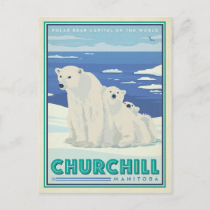Save the Date   Churchill, Manitoba Ankündigungspostkarte