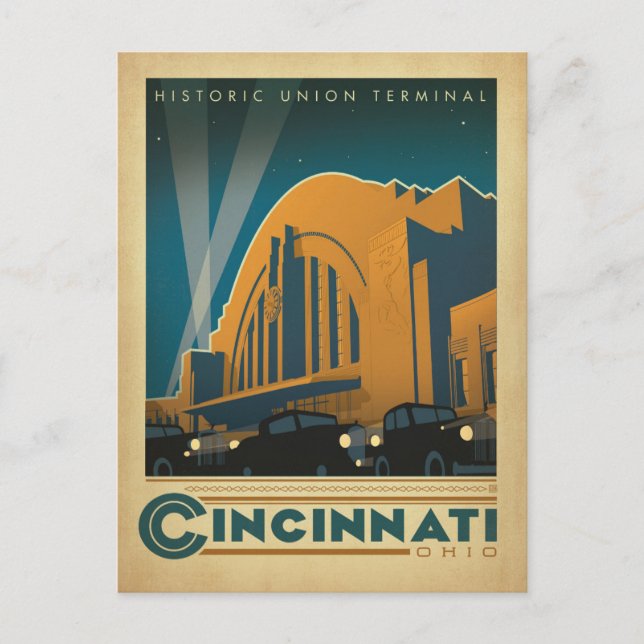 Save The Date | Cincinnati, OH Ankündigungspostkarte (Vorderseite)